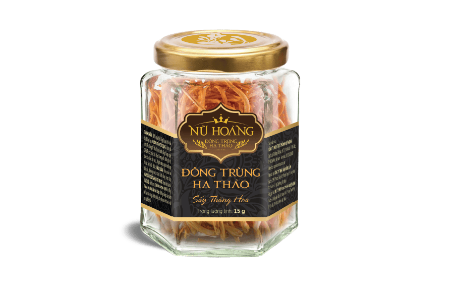 ĐÔNG TRÙNG HẠ THẢO NỮ HOÀNG SẤY THĂNG HOA (Loại Thượng Hạng) - Hộp 15gram